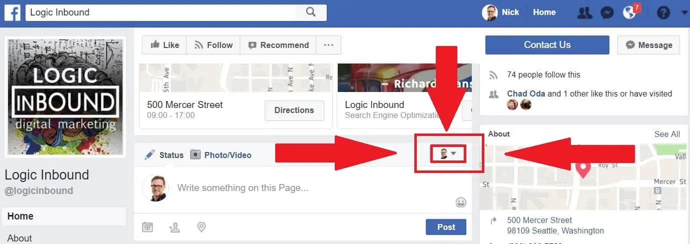 Facebook How to Use as Page