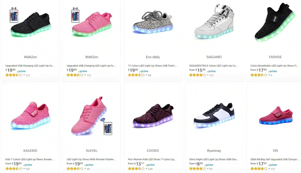 LED Shoes Example